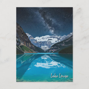 Lake Louise - Banff National Park Night Postkarte