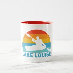 Lake Louise Banff Nationalpark Kayak Zweifarbige Tasse
