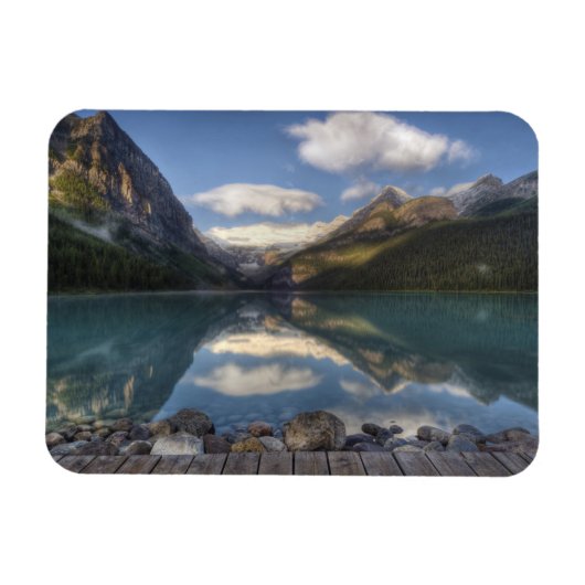 Lake Louise bei Sonnenaufgang, Banff National Park Magnet (Horizontal)