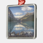 Lake Louise bei Sonnenaufgang, Banff National Park Ornament Aus Metall (Links)