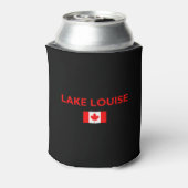 Lake Louise Canada Canadian Flag Dark Color Dosenkühler (Kanne Rückseite)