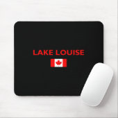 Lake Louise Canada Canadian Flag Dark Color Mousepad (Mit Mouse)