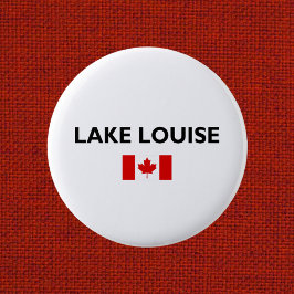 Lake Louise Canada Kanadische Flagge Licht Farbe Button