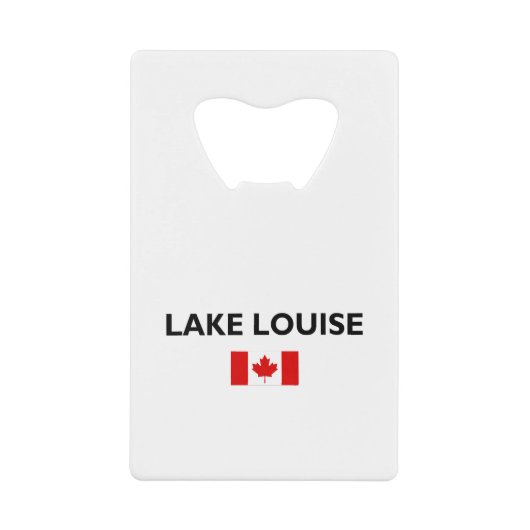 Lake Louise Canada Kanadische Flagge Licht Farbe Geldbeutel Flaschenöffner (Vorderseite)
