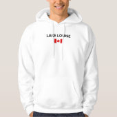 Lake Louise Canada Kanadische Flagge Licht Farbe Hoodie (Vorderseite)