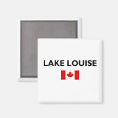 Lake Louise Canada Kanadische Flagge Licht Farbe Magnet (Vorderseite/Rückseite)