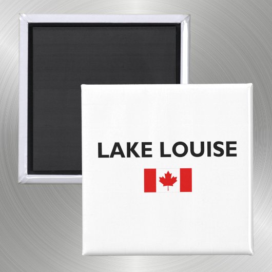 Lake Louise Canada Kanadische Flagge Licht Farbe Magnet