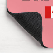 Lake Louise Canada Kanadische Flagge Licht Farbe Mousepad (Ecke)