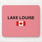 Lake Louise Canada Kanadische Flagge Licht Farbe Mousepad (Vorne)