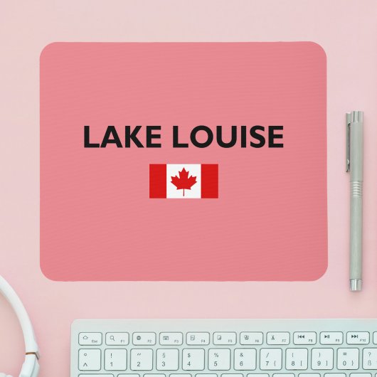 Lake Louise Canada Kanadische Flagge Licht Farbe Mousepad