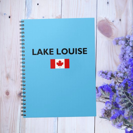 Lake Louise Canada Kanadische Flagge Licht Farbe Notizblock