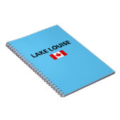 Lake Louise Canada Kanadische Flagge Licht Farbe Notizblock (Rechte Seite)