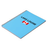 Lake Louise Canada Kanadische Flagge Licht Farbe Notizblock (Linke Seite)
