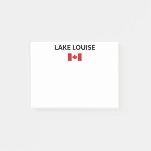Lake Louise Canada Kanadische Flagge Licht Farbe Post-it Klebezettel