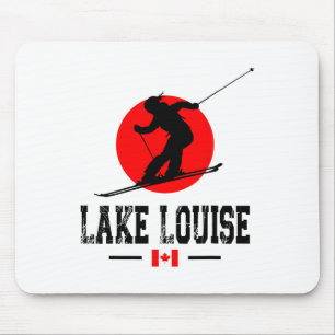 Lake Louise Canada Ski Resort Rocky Mountains Skii Mousepad
