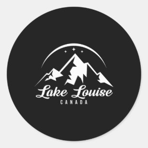Lake Louise Canada Ski Resort Snowboarden Runder Aufkleber
