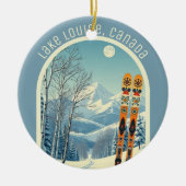 Lake Louise Canada ski souvenir Keramik Ornament (Vorne)