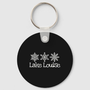 Lake Louise Canada Snowflakes Skilaufen Skier Sno Schlüsselanhänger