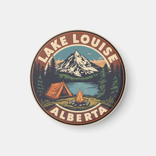 Lake Louise Canada Travel Gift Banff National Park Magnet (Vorne)