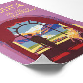 Lake Louise Canada Vintage Travel Poster (Ecke)