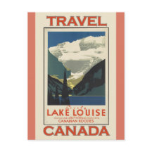 Lake Louise Canada Vintage Travel Poster
