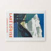Lake Louise Canadian Rockies ~ Vintage Travel Puzzle (Horizontal)