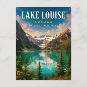 🏞️ Lake Louise Kanada Alpine See Wohnkultur Postkarte