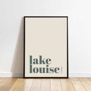 Lake Louise Kanada modernes Stadtplakat Poster