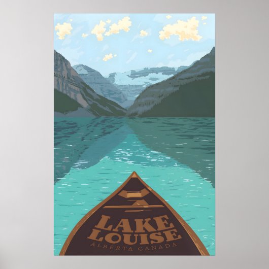 Lake Louise Kanada Reiseplakat Poster (Vorne)