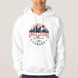 Lake Louise - Kanada - Vintage Retro Sonnenunterga Hoodie