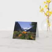 Lake Louise Notecard Karte (Gelbe Blume)