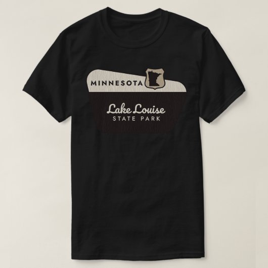 Lake Louise Staat Park Minnesota Herzlich Willkomm T-Shirt (Design vorne)