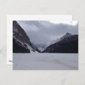 Lake Louise vor dem Tauwetter Postkarte (Vorne/Hinten)
