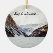 Lake- Louiseweihnachtsverzierung Keramik Ornament (Vorne)