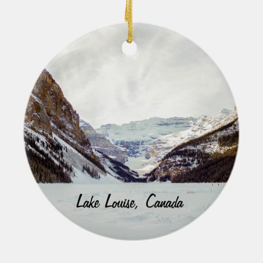Lake- Louiseweihnachtsverzierung Keramik Ornament (Hinten)