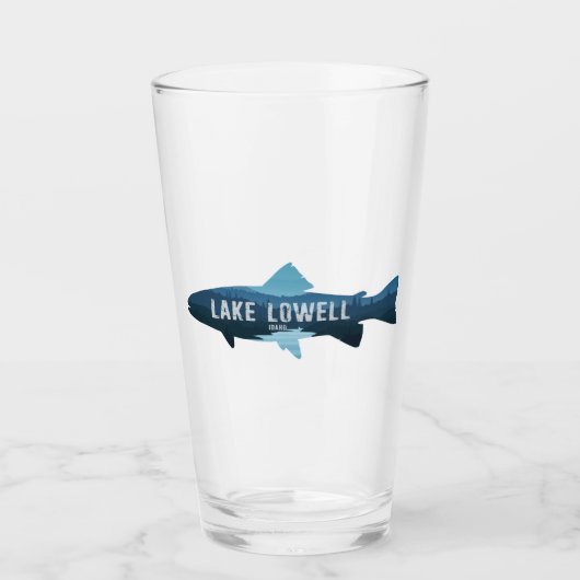 Lake Lowell Idaho Fish Glas (Vorderseite)