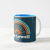 Lake Lowell Idaho Rainbow Zweifarbige Tasse (VorderseiteRechts)