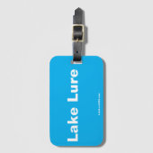 Lake Lure Azure Luggage Tag Gepäckanhänger (Vorderseite Vertikal)