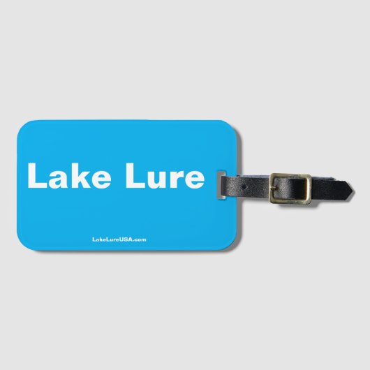 Lake Lure Azure Luggage Tag Gepäckanhänger (Vorderseite (Horizontal))