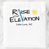 Lake Lure - Erhöhen Sie Ihre Höhenrutschen-Aufkleb Rechteckiger Aufkleber (Tasche)