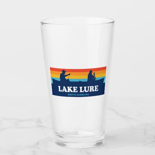 Lake Lure North Carolina Canoe Glas (Vorderseite)