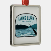 Lake Lure North Carolina Fangrasse Ornament Aus Metall (Rechts)