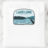 Lake Lure North Carolina Fangrasse Rechteckiger Aufkleber (Tasche)