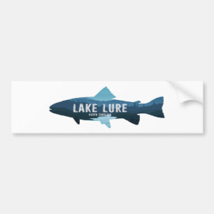 Lake Lure North Carolina Fisch Autoaufkleber