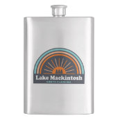 Lake Mackintosh North Carolina Rainbow Flachmann (Vorderseite)
