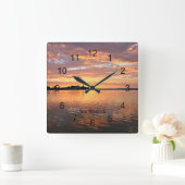 Lake Macquarie, New South Wales, Australien Quadratische Wanduhr (Zuhause)