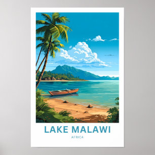 Lake Malawi Africa Europe Travel Print Poster