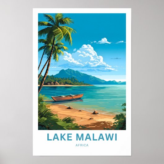 Lake Malawi Africa Europe Travel Print Poster (Vorne)