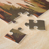 Lake Malawi Africa Travel Art Vintag Puzzle (Seite)