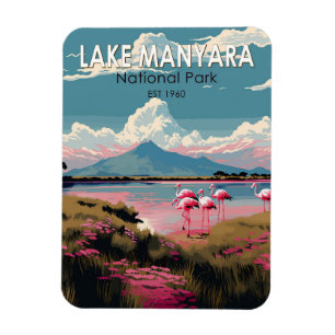 Lake Manyara Nationalpark Tansania Reise Vintage Magnet